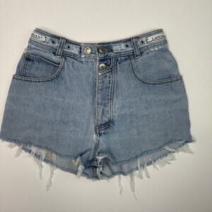 Vintage 1990’s Lawman Denim Cutoff High Waist Shorts